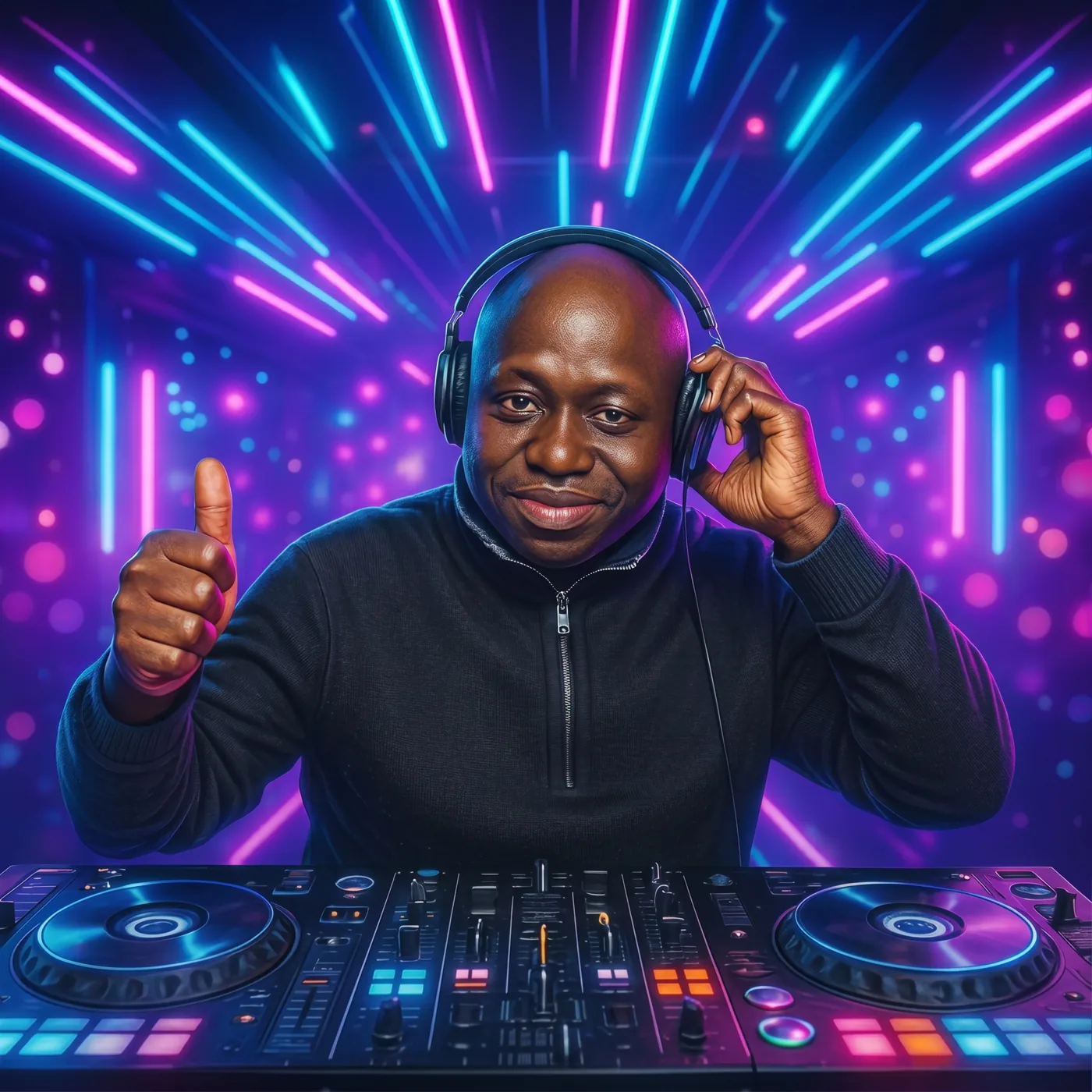 DJ Rudy in his element